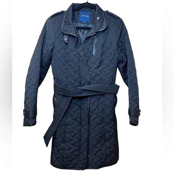 Cole Haan Quilted Black Jacket Size Medium - Picture 1 of 5